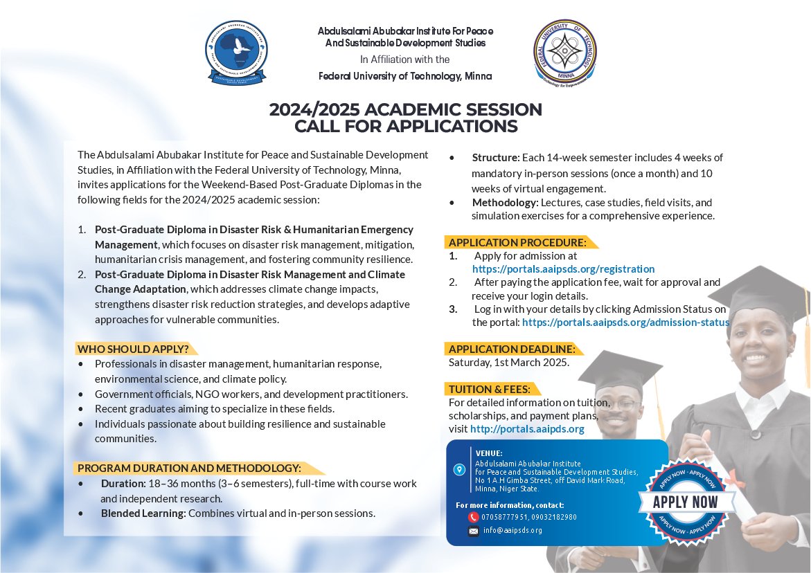 Performance Based Diploma Program Advance Your Career with a Post-Graduate Diploma - Abdulsalami Abubakar ...